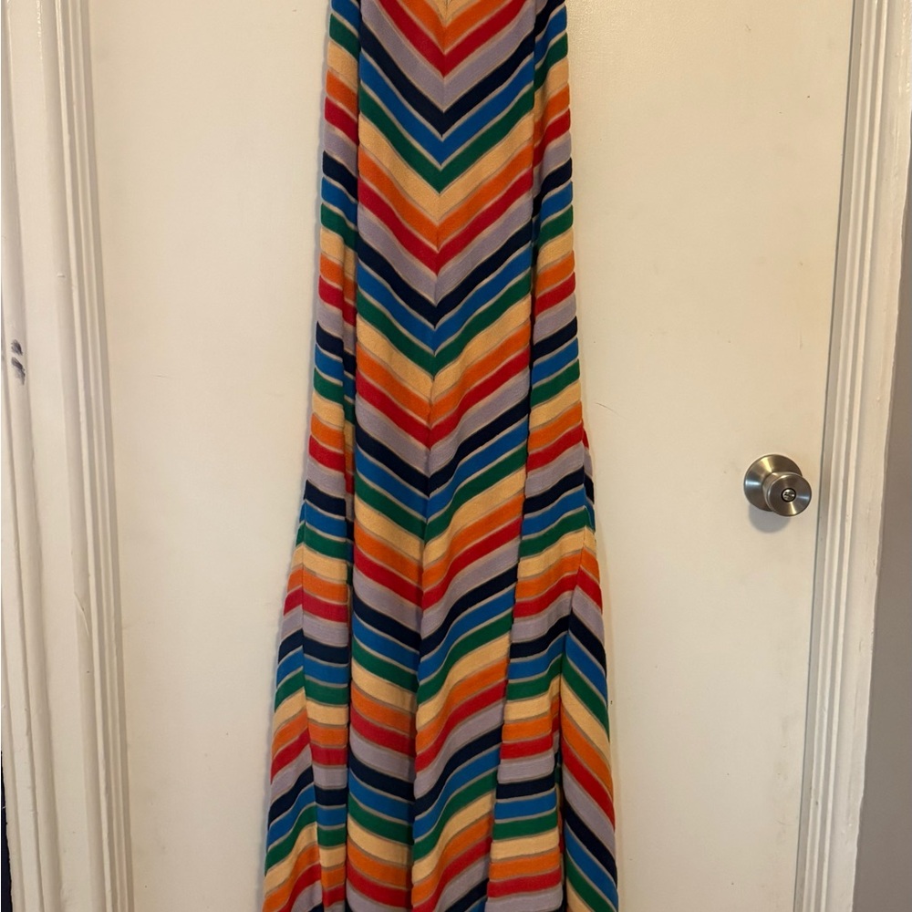 Judith March Multicolor Chevron Maxi Dress